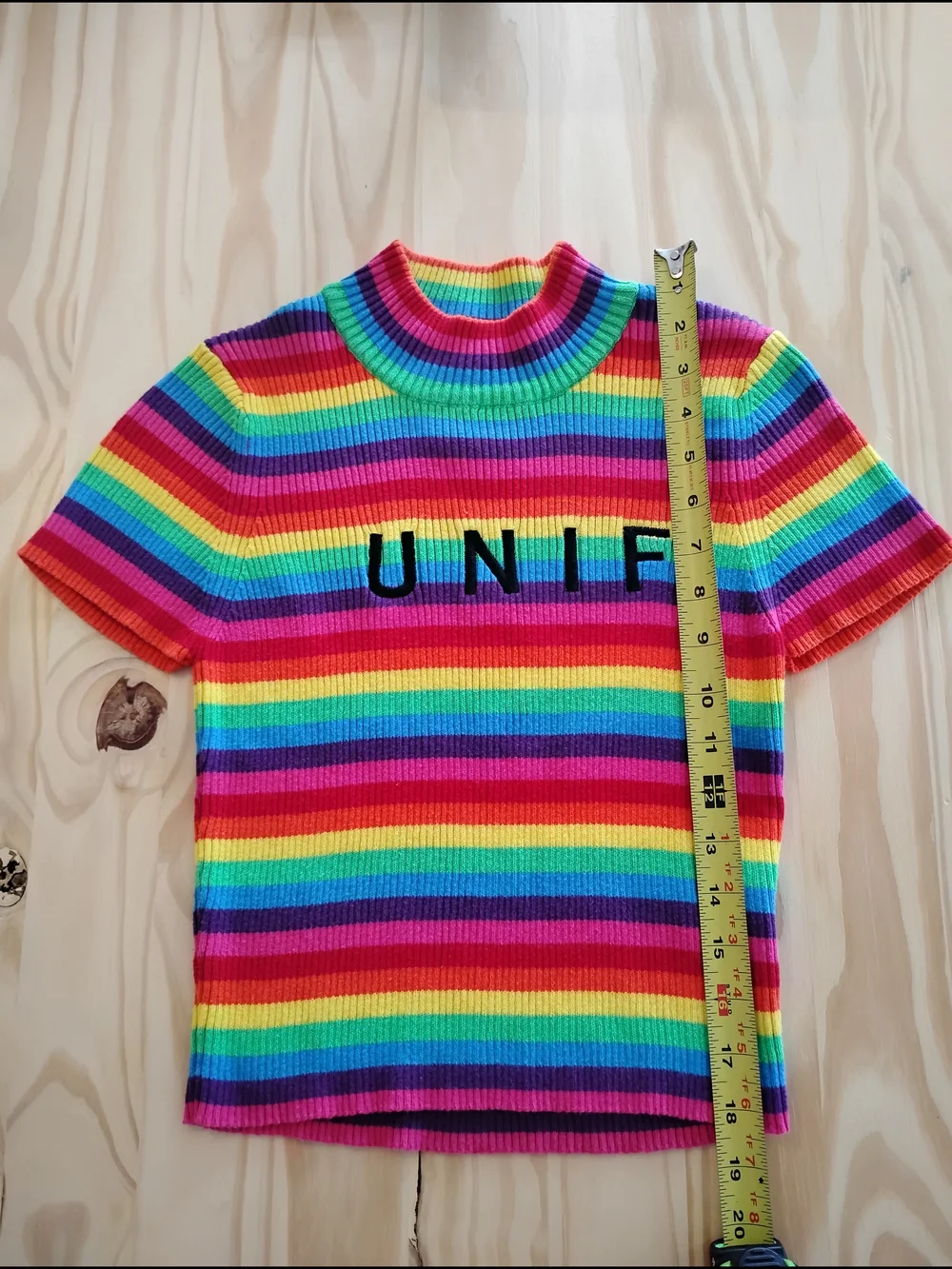 UNIF Rainbow Knit Top
